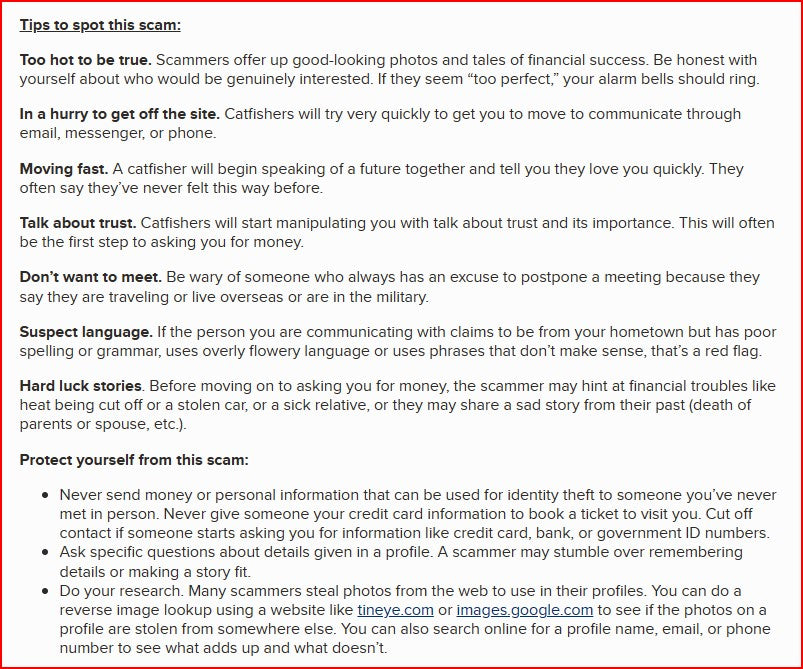 romance scams